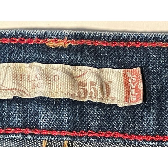 Levi's jeans womens 14 short 35 x 30 550 relaxed bootcut blue - Picture 5 of 10